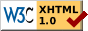 W3E valid XHTML 1.0